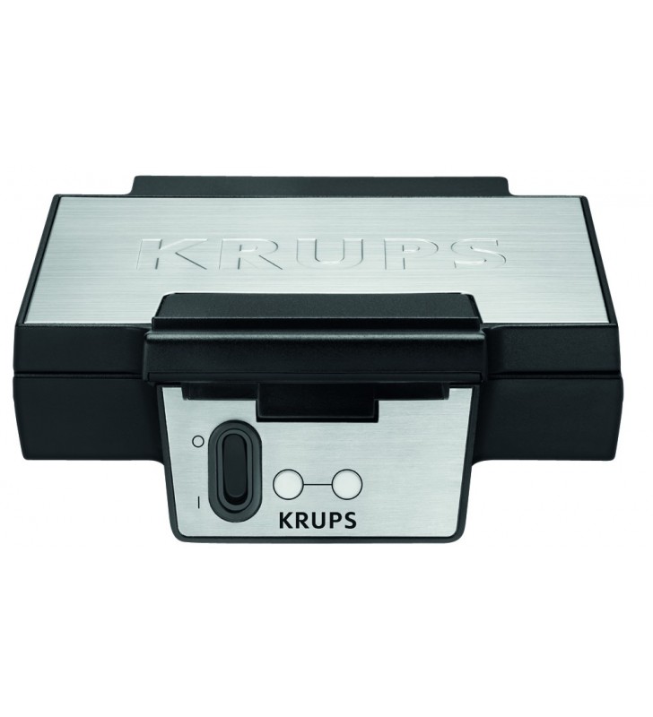 Krups Grcic FDK251 2 waffle 850 W Nero, Acciaio inossidabile