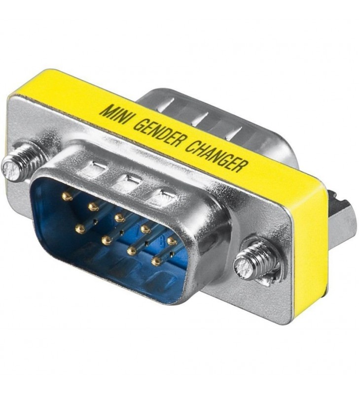 Mini-Gender-Changer 9polig Stecker  Stecker, Adapter