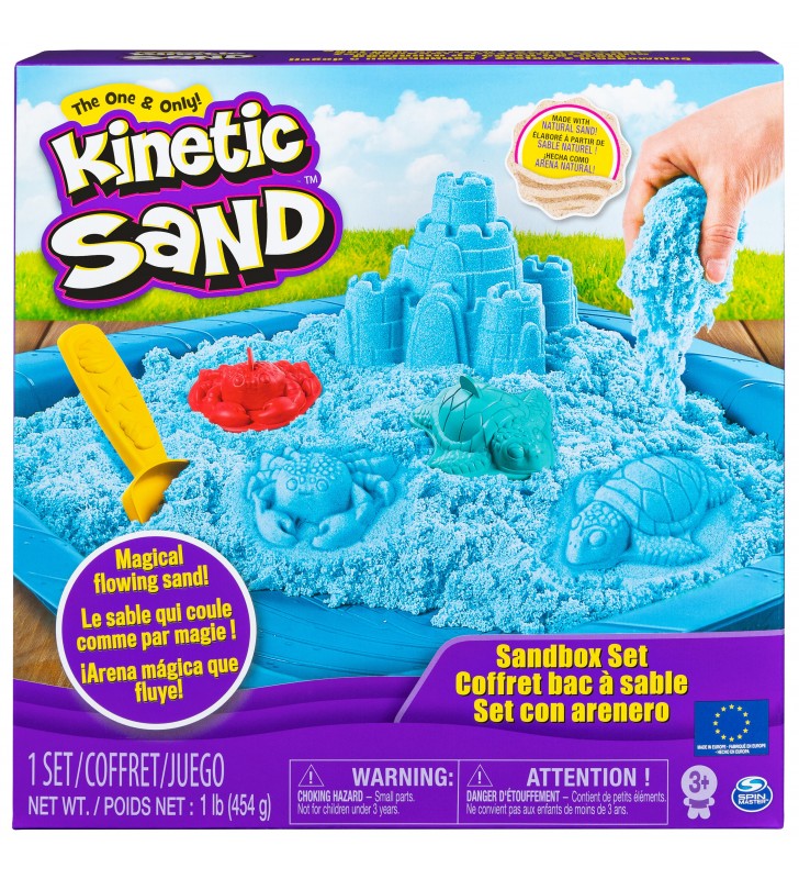 Kinetic Sand Sandbox Set Blue sabbia cinetica