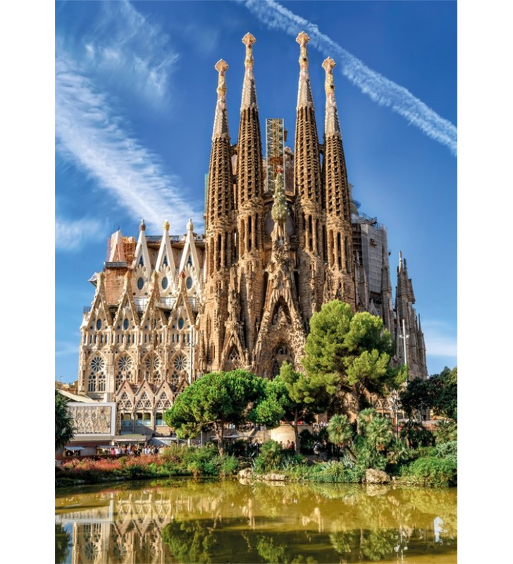 Premium Collection Sagrada Familia View, Barcelona 1000 pcs Puzzle 1000 pz Landscape
