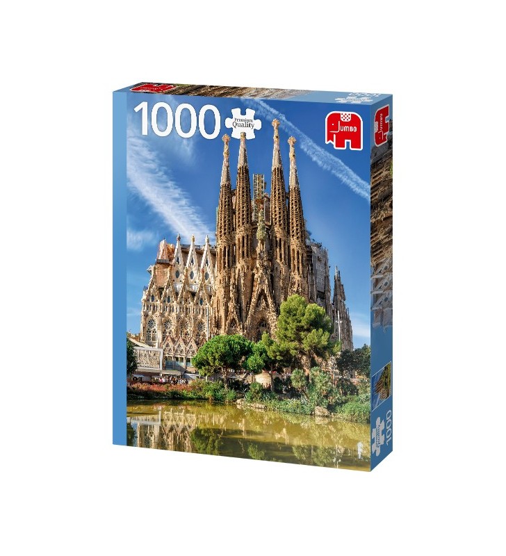 Premium Collection Sagrada Familia View, Barcelona 1000 pcs Puzzle 1000 pz Landscape