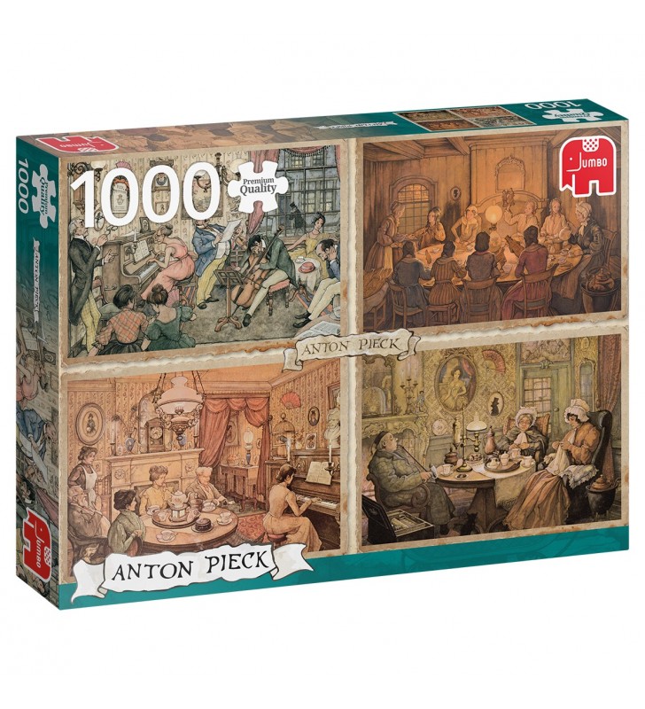 Premium Collection Anton Pieck - Living Room Entertainment 1000 pcs Puzzle 1000 pz Storia