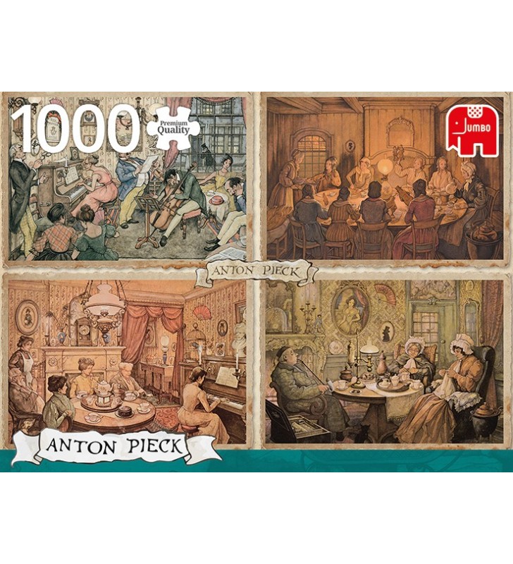 Premium Collection Anton Pieck - Living Room Entertainment 1000 pcs Puzzle 1000 pz Storia