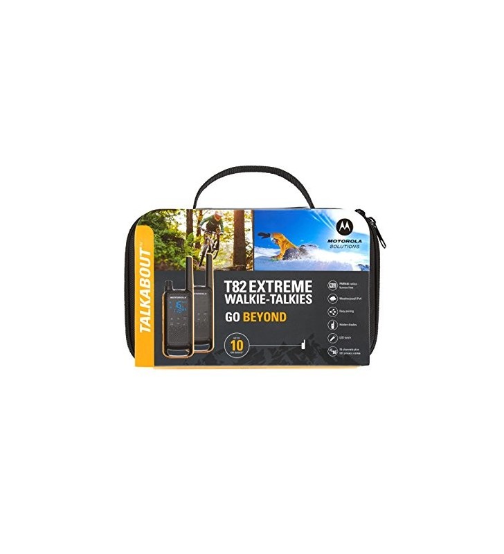 Motorola Talkabout T82 Extreme Twin Pack ricetrasmittente 16 canali Nero, Arancione
