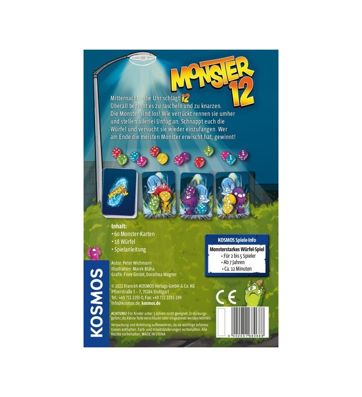 Kosmos Monster 12 Board game Educativo