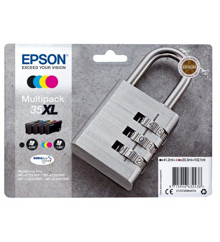 Epson Padlock Multipack 4-colours 35XL DURABrite Ultra Ink