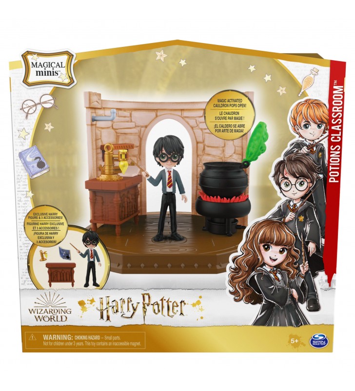 Wizarding World Classe di Pozioni con bambola esclusiva Harry Potter e accessori