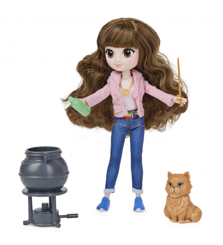 Wizarding World Set regalo bambola 20,3 cm Brilliant Hermione, con 5 accessori e 2 outfit
