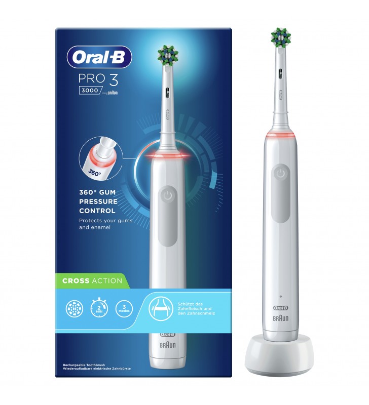 Oral-B PRO 80332091 spazzolino elettrico Adulto Grigio, Bianco