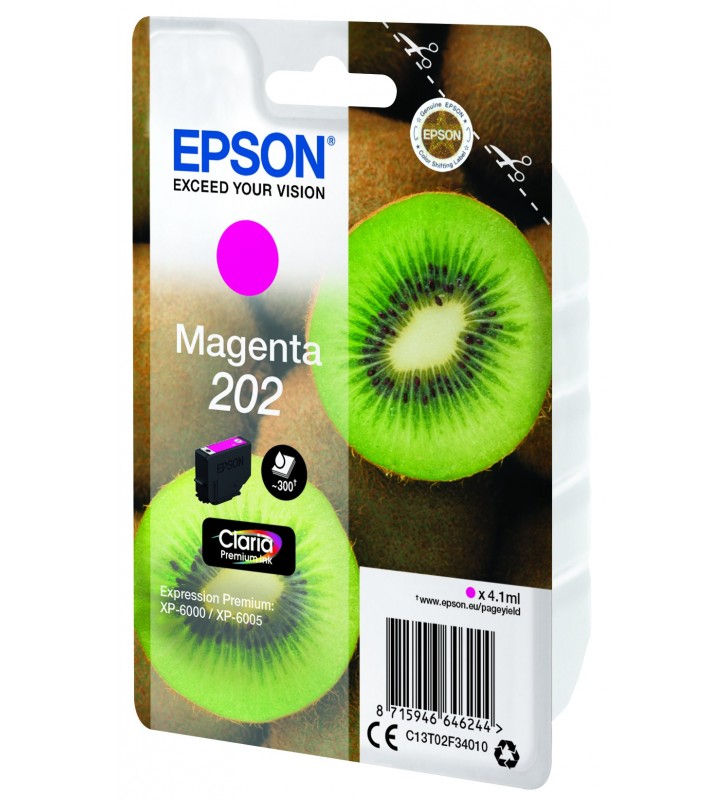 Epson Kiwi Singlepack Magenta 202 Claria Premium Ink