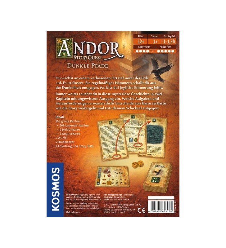 Kosmos Andor StoryQuest Board game Guerra