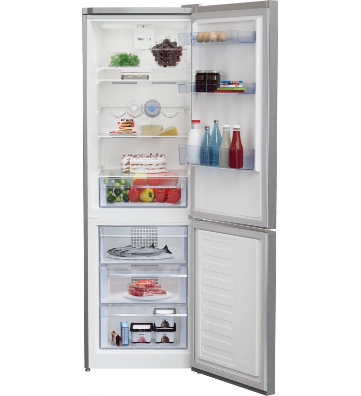 Beko RCNA366K40XBN frigorifero con congelatore Libera installazione 324 L E Acciaio inossidabile