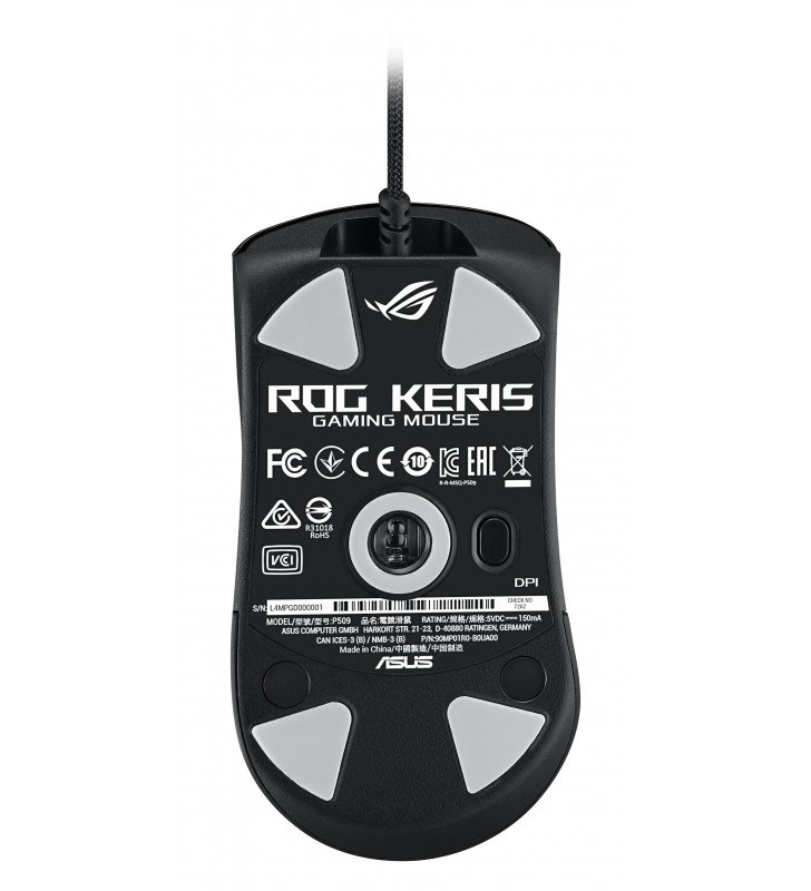 ASUS ROG Keris mouse Mano destra RF Wireless+USB Type-A 16000 DPI