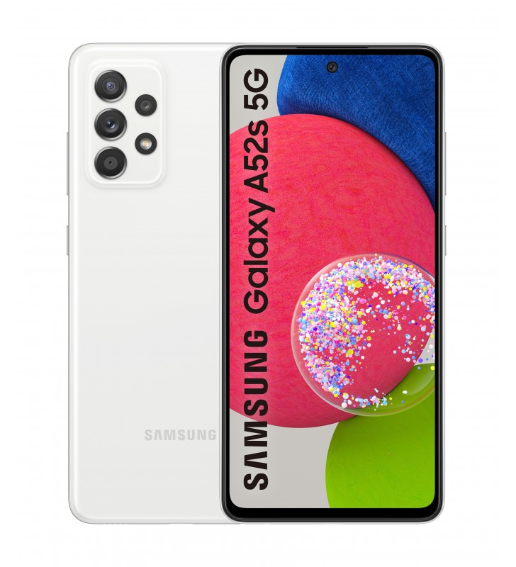Samsung Galaxy A52s 5G SM-A528B 16,5 cm (6.5") Dual SIM ibrida Android 11 USB tipo-C 6 GB 128 GB 4500 mAh Bianco