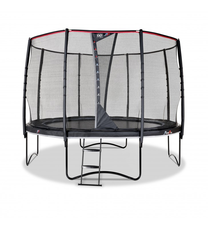 EXIT PeakPro trampoline ø305cm - black Esterno Rotondo Molla elicoidale Trampolino fuori terra