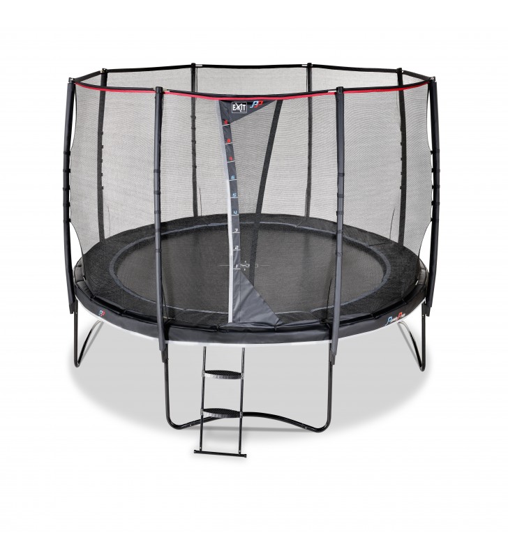 EXIT PeakPro trampoline ø305cm - black Esterno Rotondo Molla elicoidale Trampolino fuori terra