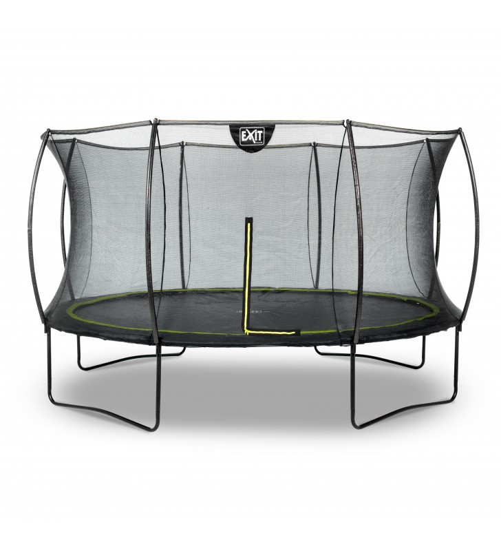 EXIT Silhouette trampoline ø366cm - black Esterno Rotondo Molla elicoidale Trampolino fuori terra