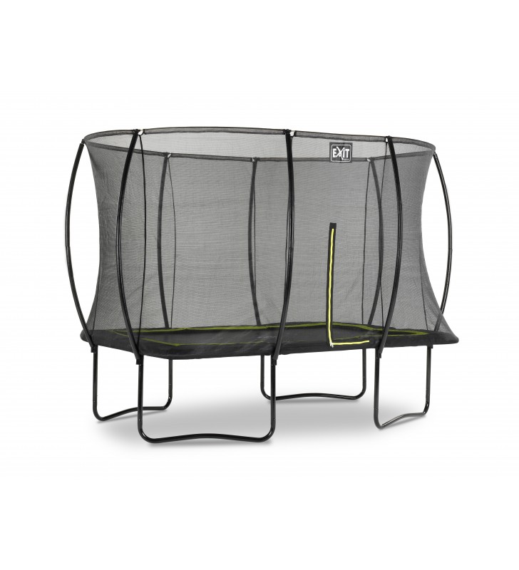 EXIT Silhouette trampoline 244x366cm - black Esterno Rettangolare Molla elicoidale Trampolino fuori terra