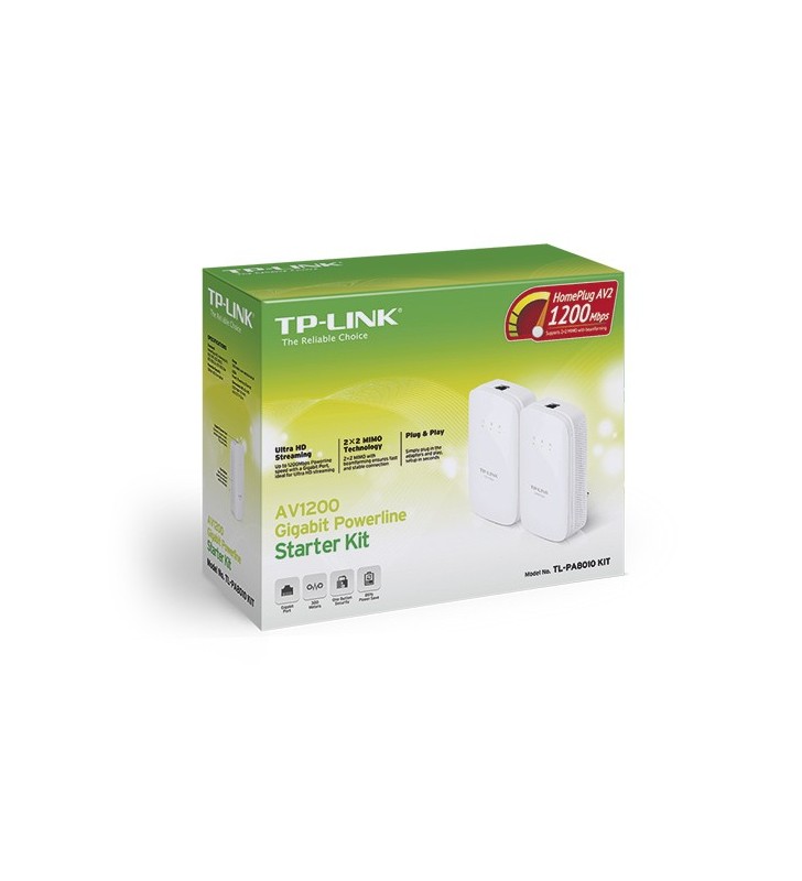 TP-LINK TL-PA8010 KIT adattatore di rete PowerLine 1000 Mbit/s Collegamento ethernet LAN Bianco 2 pz
