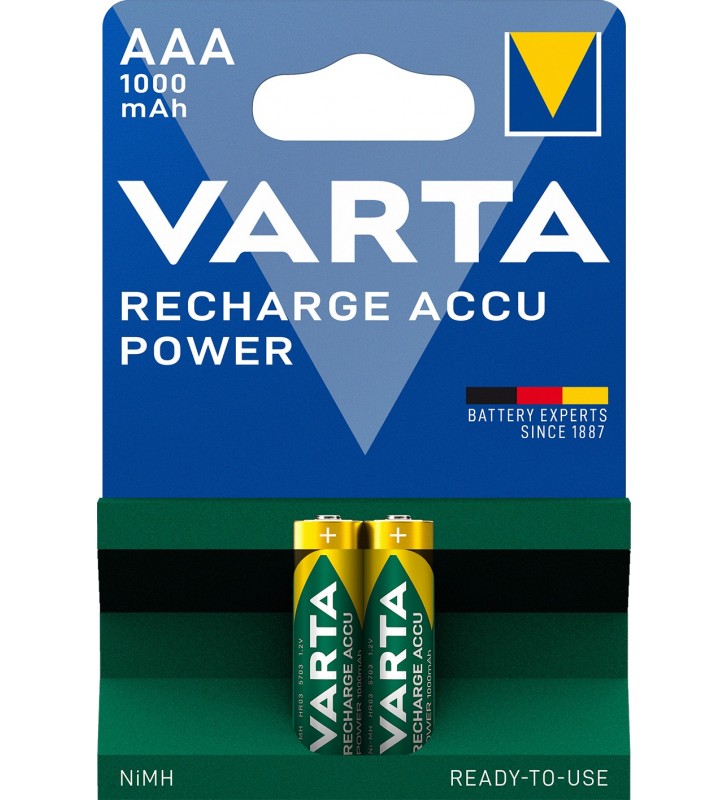 Varta Rech. Accu Power AAA 1000mAh BLI 2