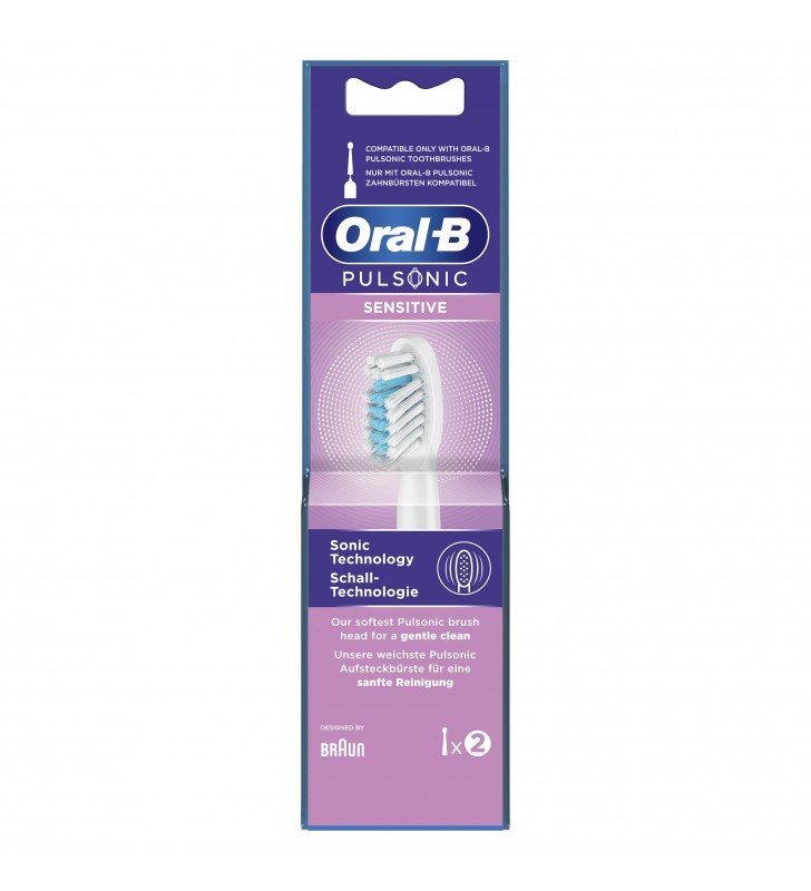 Oral-B Sensitive 80334588 testina per spazzolino 2 pz Bianco