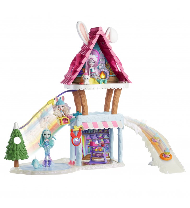 Enchantimals Hoppin' Ski Chalet with Bevy Bunny casa per le bambole