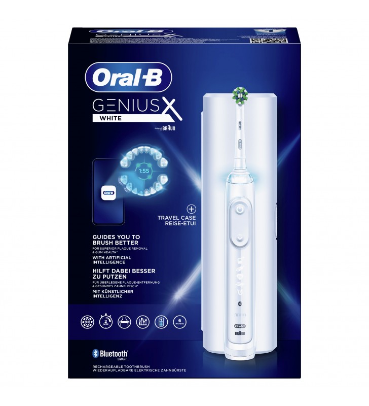 Oral-B Genius X 80354130 spazzolino elettrico Adulto Spazzolino oscillante Bianco