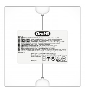 Oral-B CrossAction 81730430 testina per spazzolino 10 pz Bianco