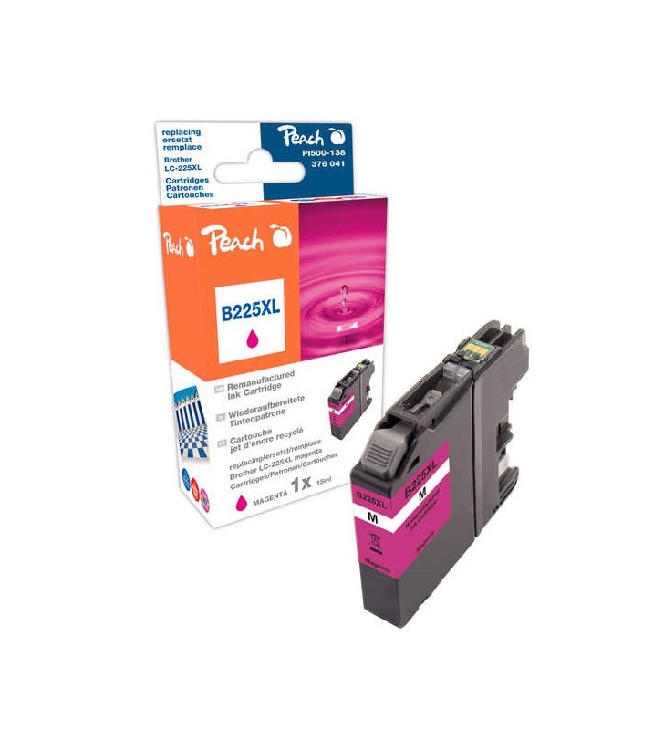 Peach PI500-138 cartuccia d'inchiostro 1 pz Compatibile Resa elevata (XL) Magenta