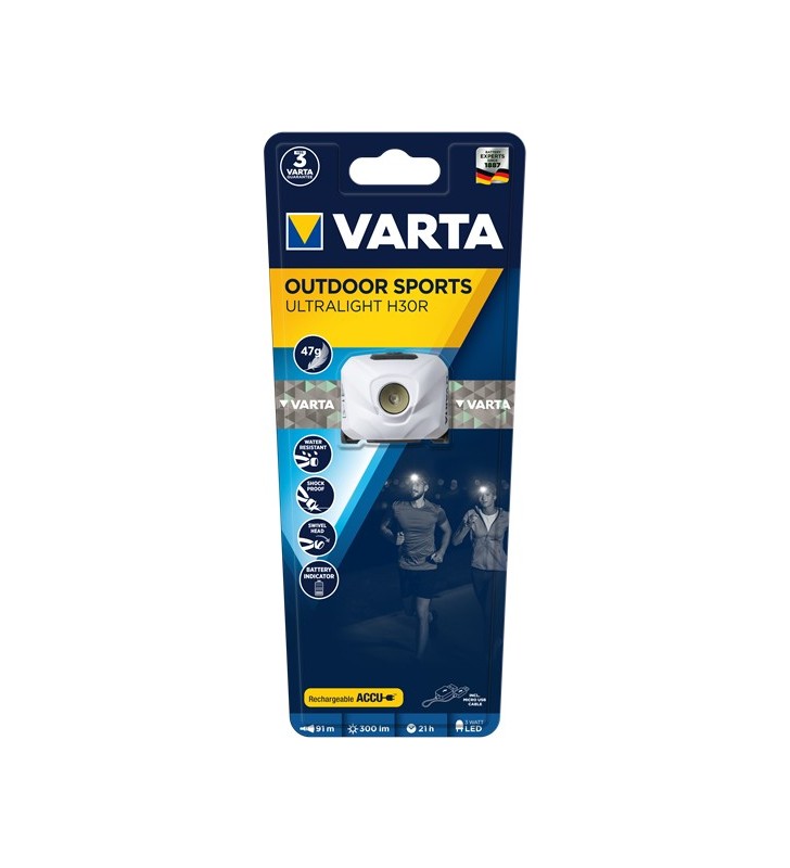 Varta ULTRALIGHT H30R Bianco Torcia a fascia LED