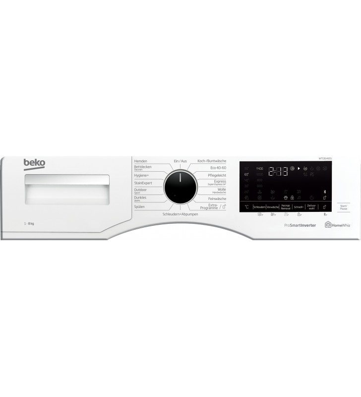 Beko WTC81465S lavatrice Caricamento frontale 8 kg 1400 Giri/min A Bianco