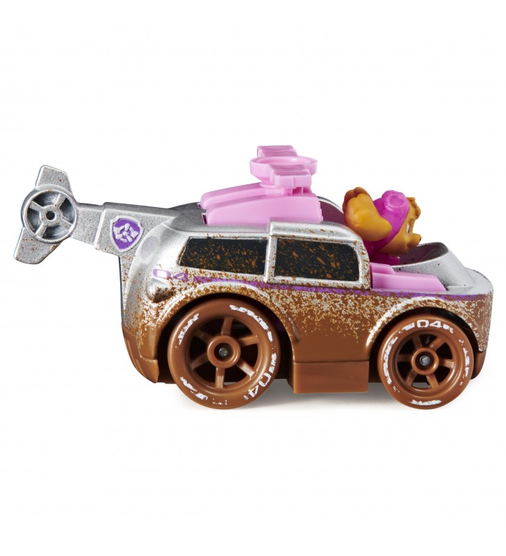 PAW Patrol True Metal Off-Road Mud, confezione da 3 con macchinine giocattolo di Skye, Chase e Marshall, scala 1:55, giocattoli