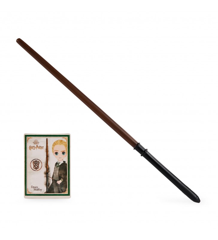 Wizarding World Harry Potter, Spellbinding Wand di Draco Malfoy da 30,5 cm, con carta incantesimo da collezione, giocattoli per