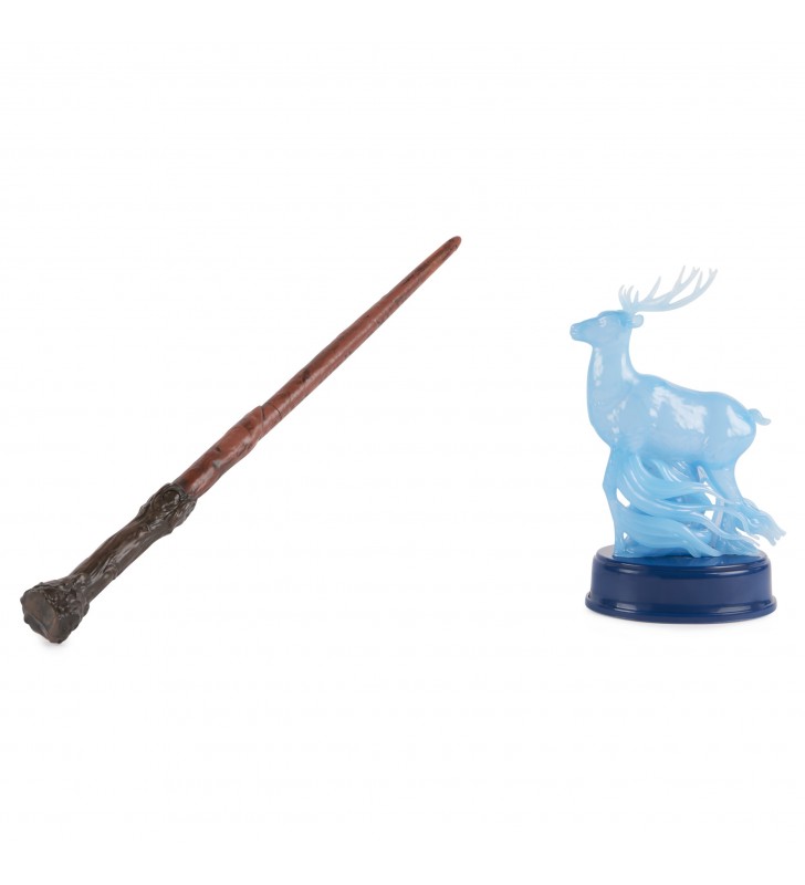 Wizarding World Harry Potter, Patronus Spell Wand da 33 cm con personaggio a forma di cervo