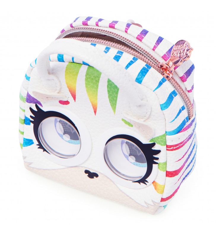 Purse Pets Micro, pochette alla moda Tigre Roarin’ Rainbow con occhi che ruotano