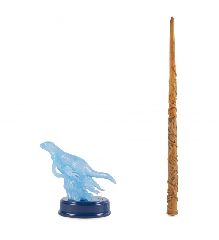 Wizarding World Harry Potter, Patronus Spell Wand da 33 cm di Hermione Granger con personaggio a forma di lontra