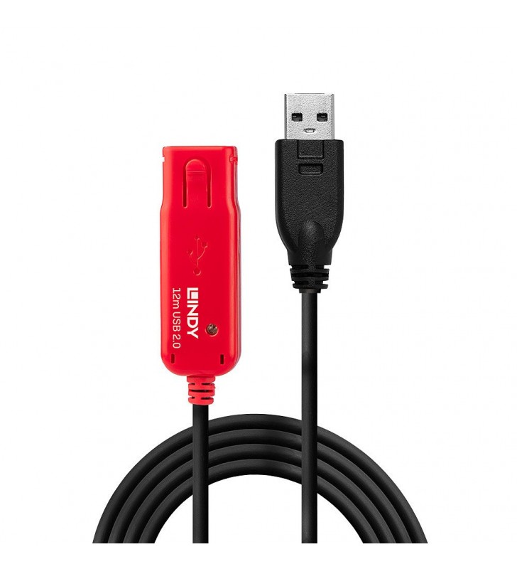 Lindy 42782 cavo USB 12 m USB 2.0 USB A Nero