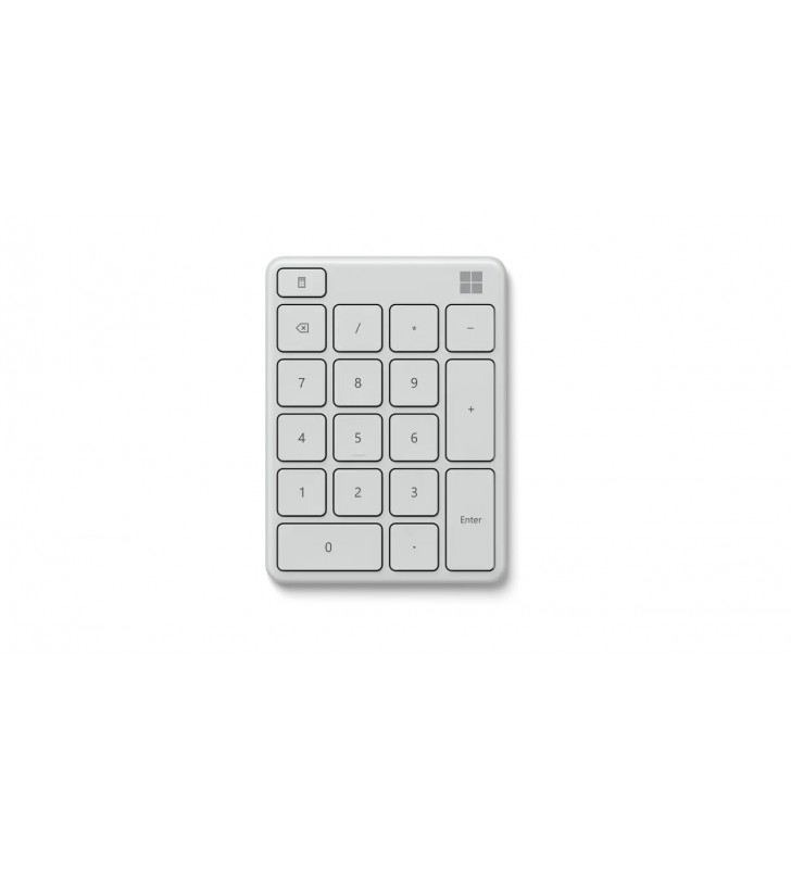 Microsoft Number Pad tastierino numerico Universale Bluetooth Bianco