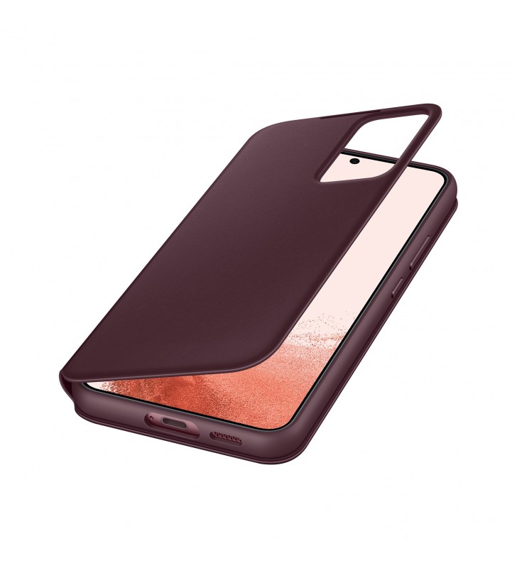 Samsung Smart Clear View Cover per Galaxy S22+, Burgundy