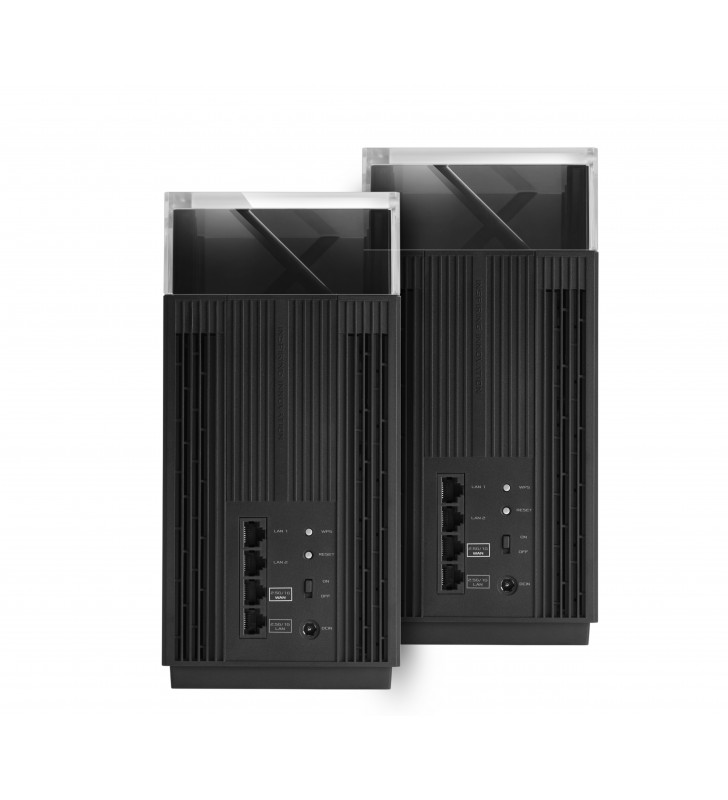 ASUS ZenWiFi Pro XT12 (2-PK) router wireless Gigabit Ethernet Banda tripla (2.4 GHz/5 GHz/5 GHz) Nero