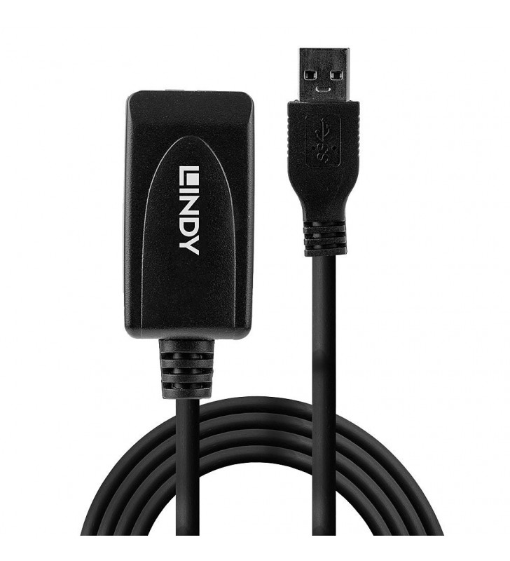 Lindy 43155 cavo USB 5 m USB 3.2 Gen 1 (3.1 Gen 1) USB A Nero