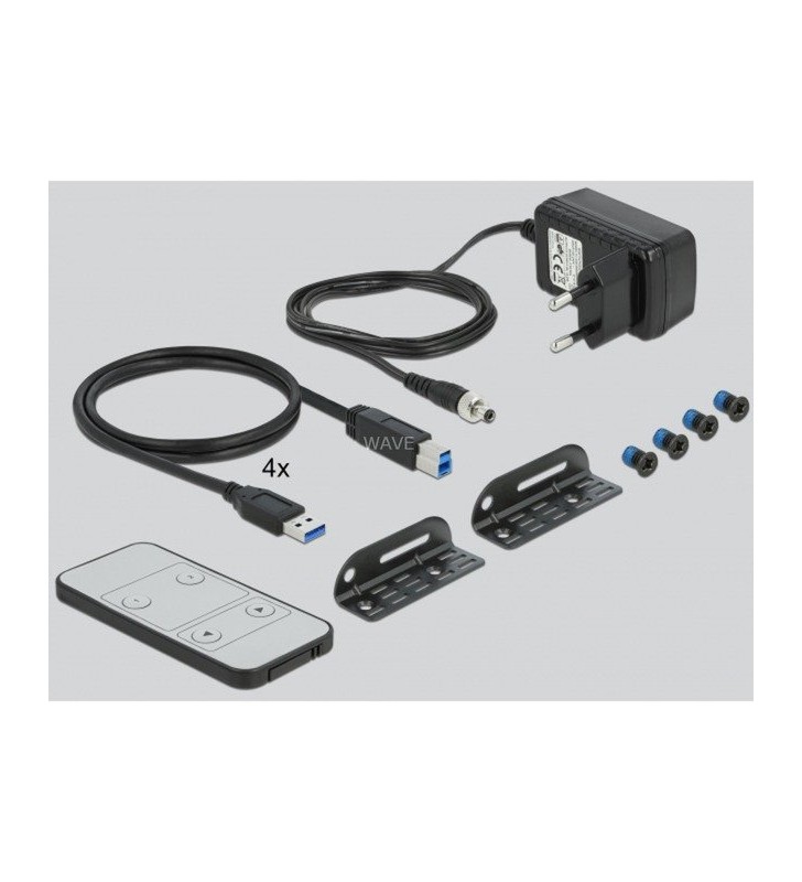 HDMI KVM Switch 4K 60 Hz mit USB 3.0 und Audio, KVM-Switch