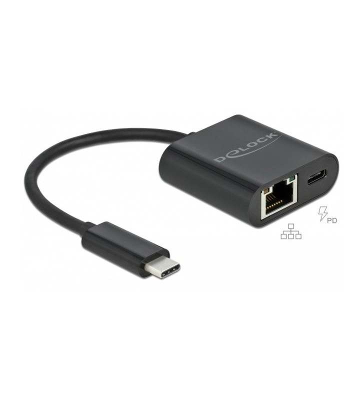 Adapter USB-C  Gigabit LAN, mit PD Anschluss