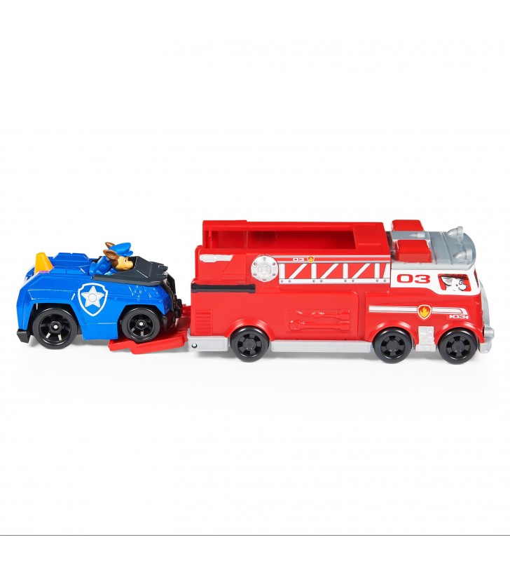 PAW Patrol , Camion dei Pompieri e auto della polizia di Chase in metallo, veicoli die-cast in scala 1:55, giocattoli per