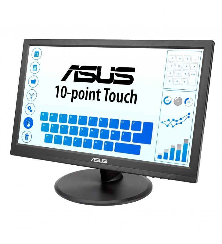 ASUS VT168HR 39,6 cm (15.6") 1366 x 768 Pixel Multi-touch Nero