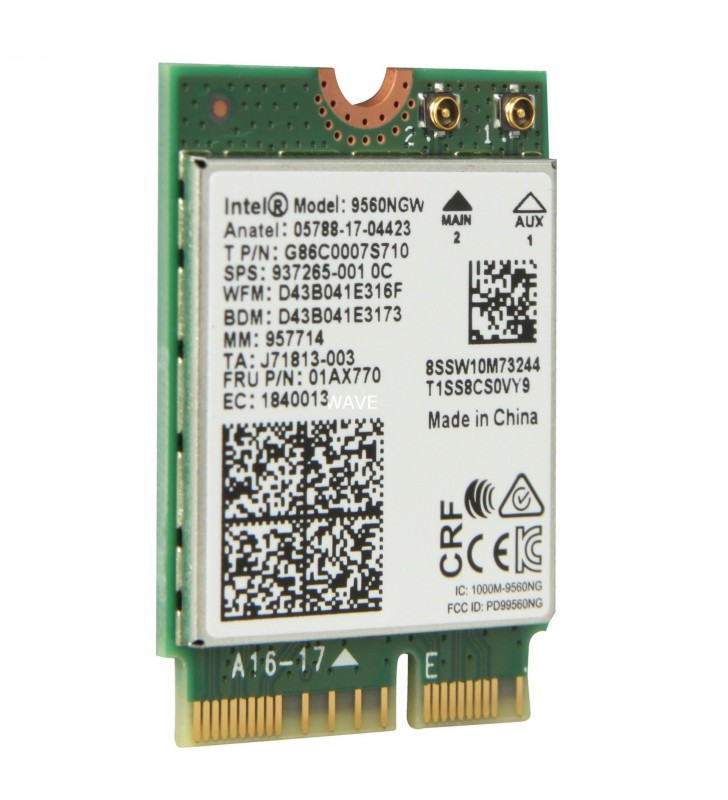 Intel 9560.NGWG scheda di rete e adattatore 1730 Mbit/s