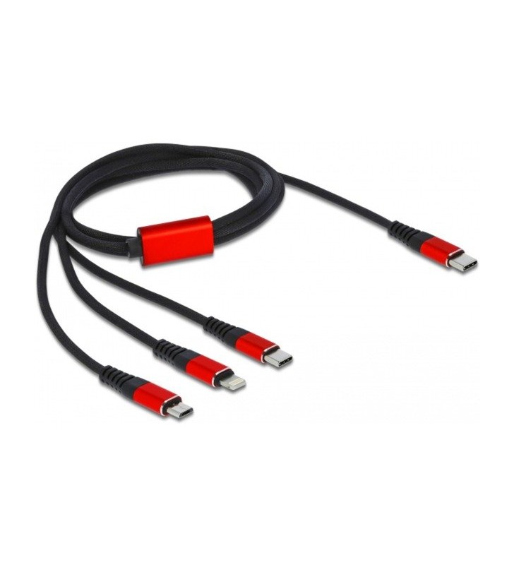 USB Ladekabel 3-in-1 USB-C  Lightning + Micro USB + USB-C