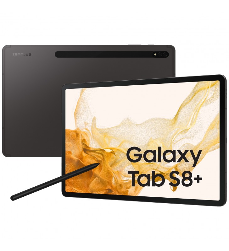 Samsung Galaxy Tab S8+ Galaxy Tab S8+ Tablet Android 12.4 Pollici 5G RAM 8 GB 128 GB Tablet Android 12 Graphite [Versione
