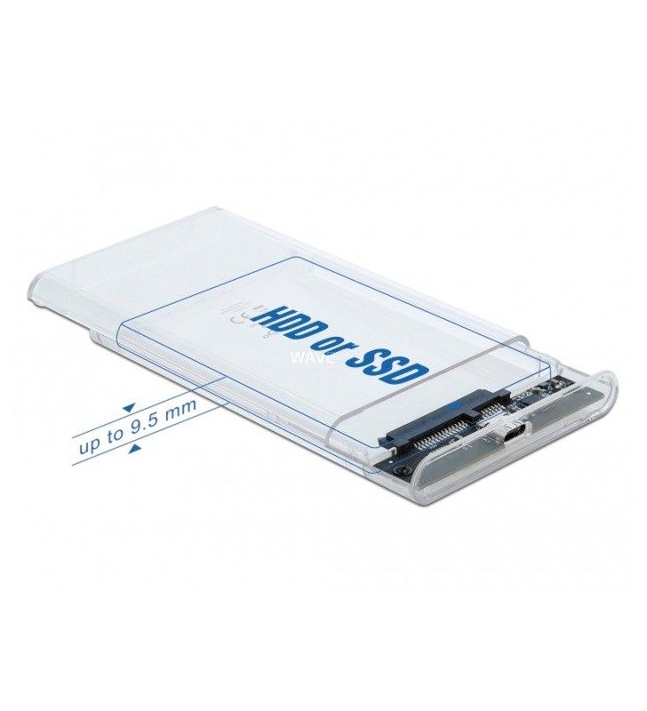 Externes Gehäuse für 2.5" SATA HDD / SSD mit SuperSpeed USB 10 Gbps (USB 3.1 Gen 2), Laufwerksgehäuse