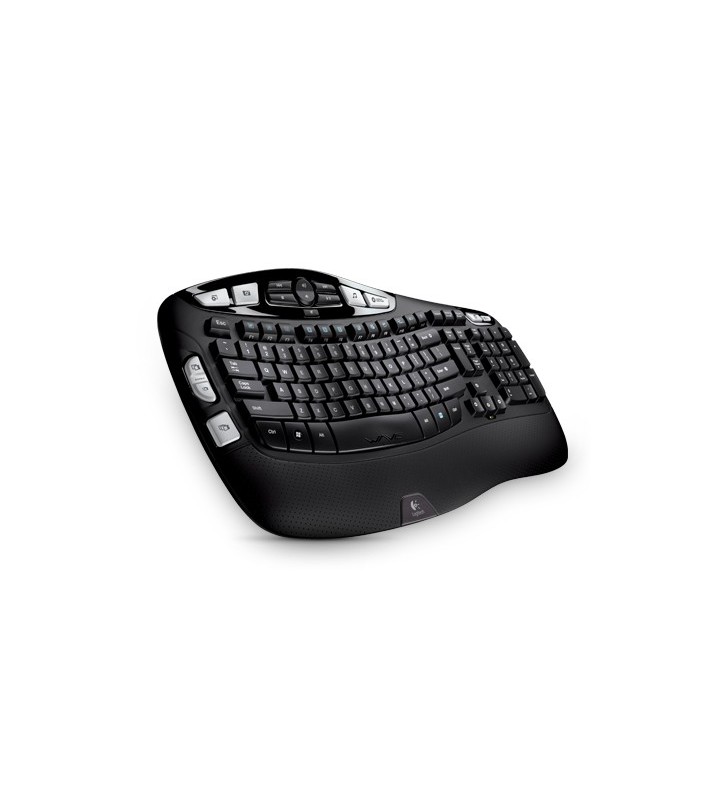 Logitech Wireless Keyboard K350 tastiera RF Wireless QWERTY Nordic Nero